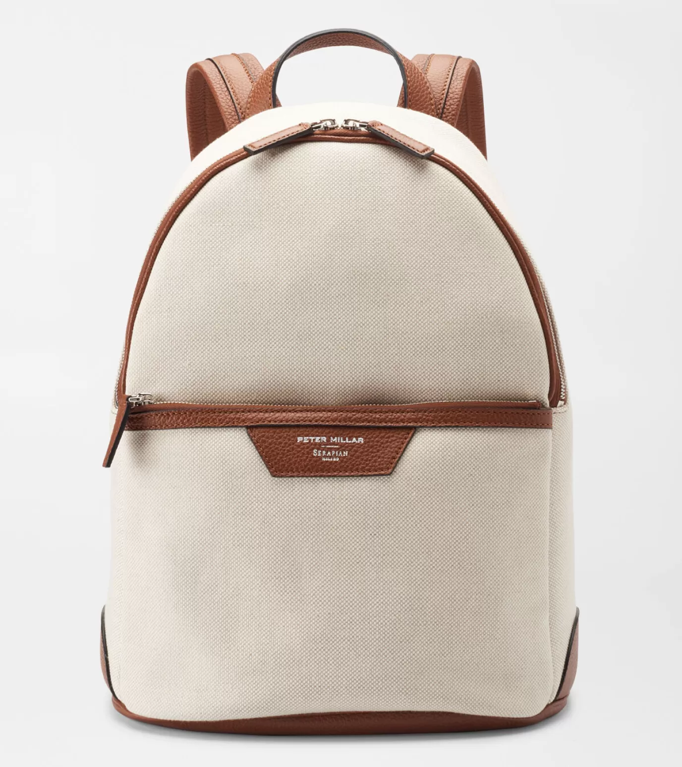 For The Course | Coastal Adventure-MEN | MEN Peter Millar X Serapian Backpack Ivory