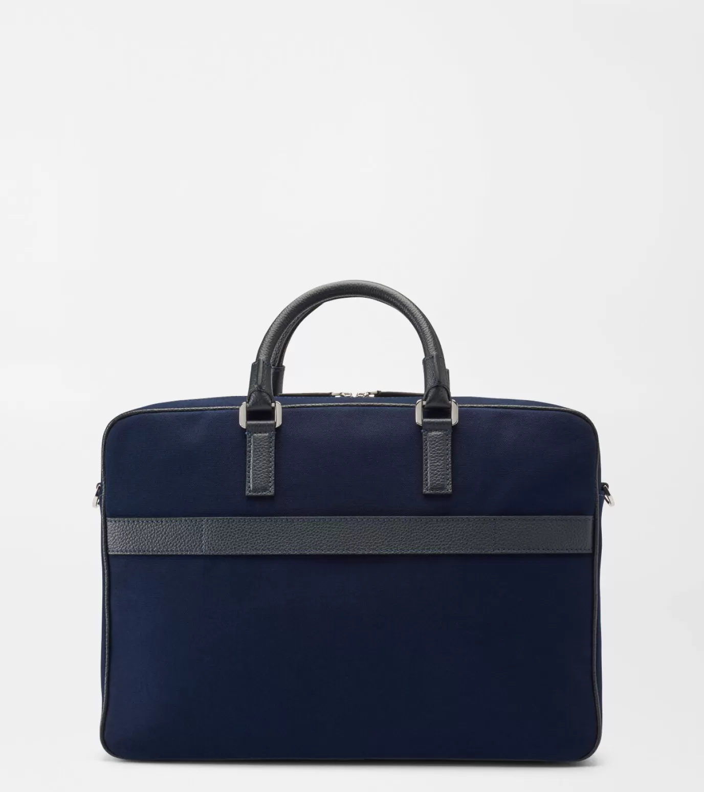 For The Course-MEN Peter Millar X Serapian Briefcase Navy