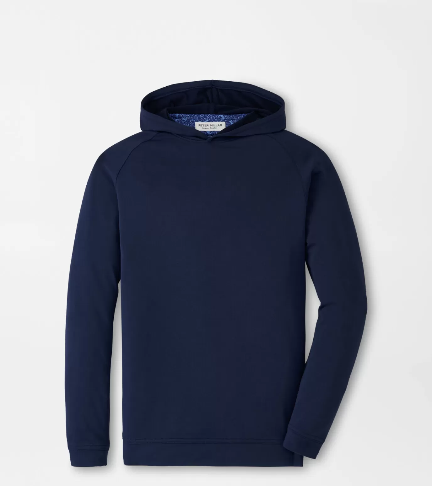 Active-WOMEN Peter Millar Pine Youth Performance Hoodie Navy