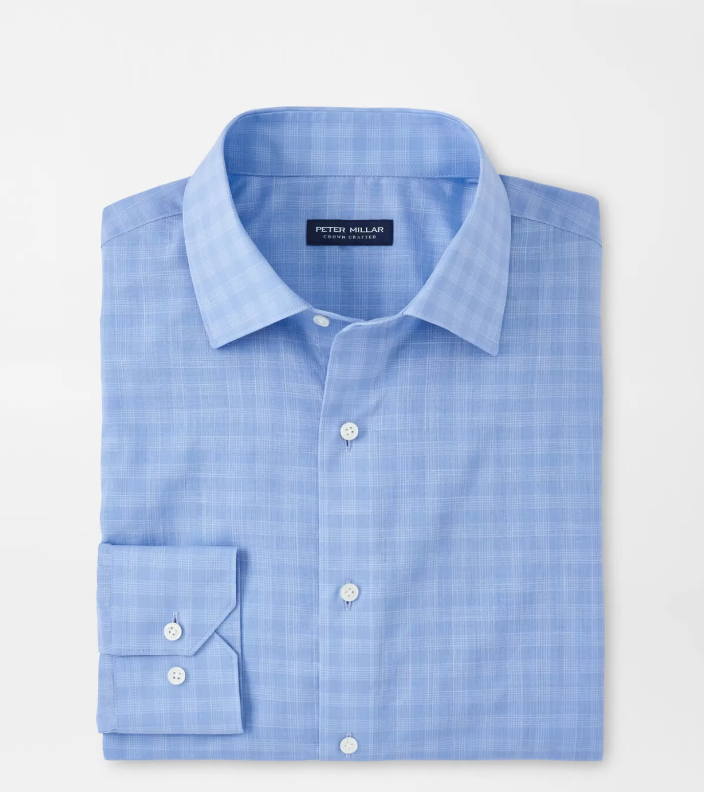 For The Course | Coastal Adventure-MEN | MEN Peter Millar Pitney Cotton Sport Shirt Tahoe Blue