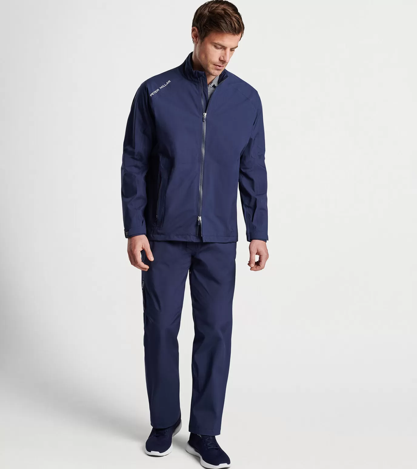 Travel Well-MEN Peter Millar Rain Walker Jacket Navy