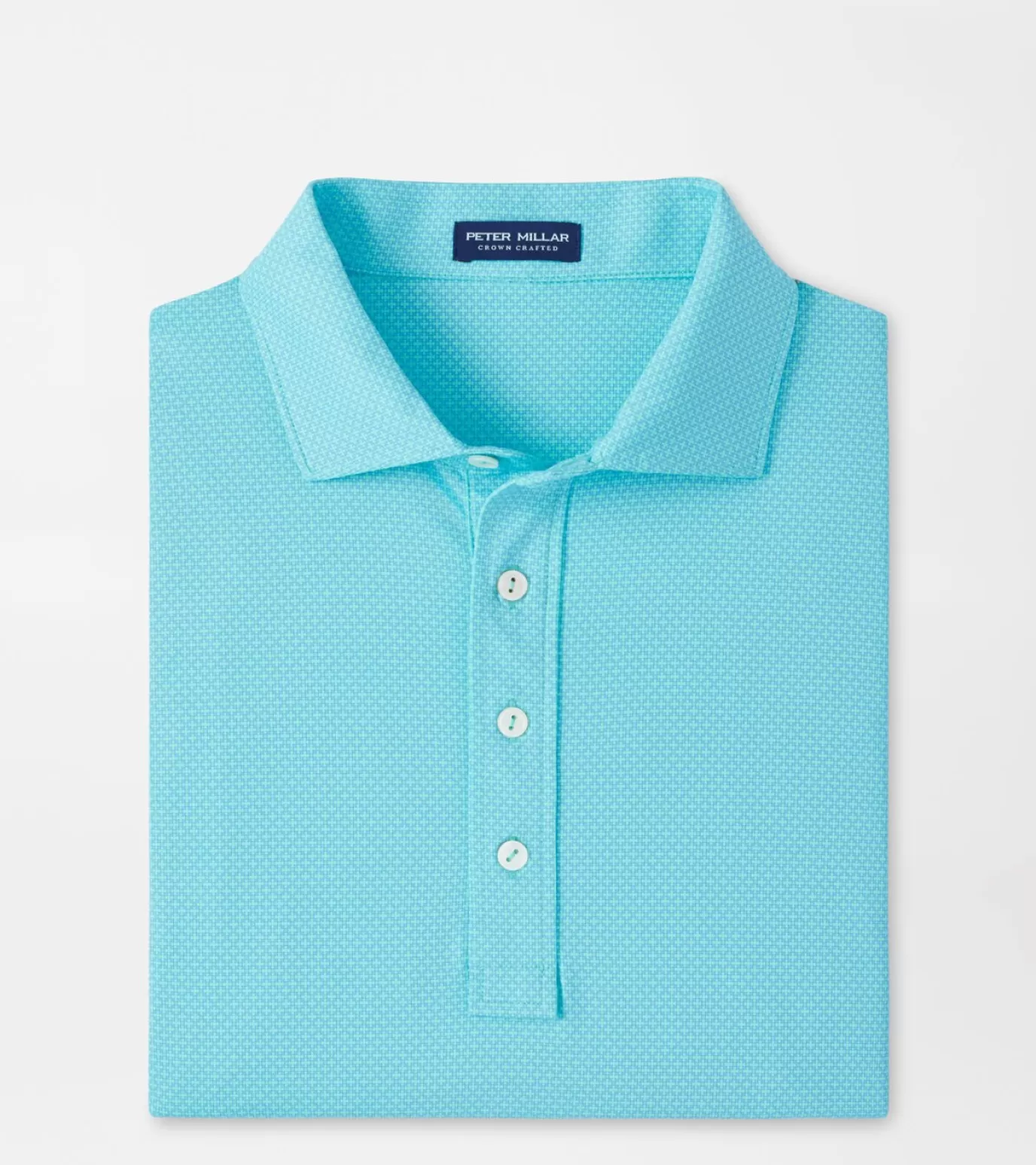 Travel Well | Coastal Adventure | Polos-Youth | MEN | MEN | MEN Peter Millar Regent Geo Performance Jersey Polo Turquoise