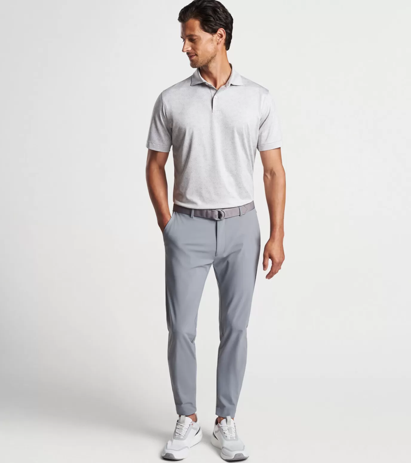 Travel Well | Polos-Youth | MEN | MEN Peter Millar Riviera Performance Jersey Polo British Grey