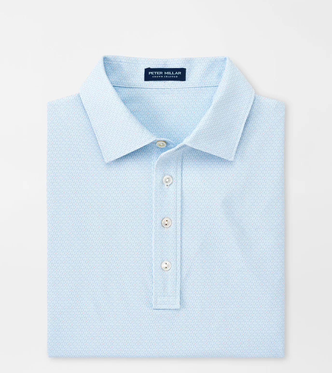 Polos-MEN Peter Millar Ross Performance Jersey Polo White