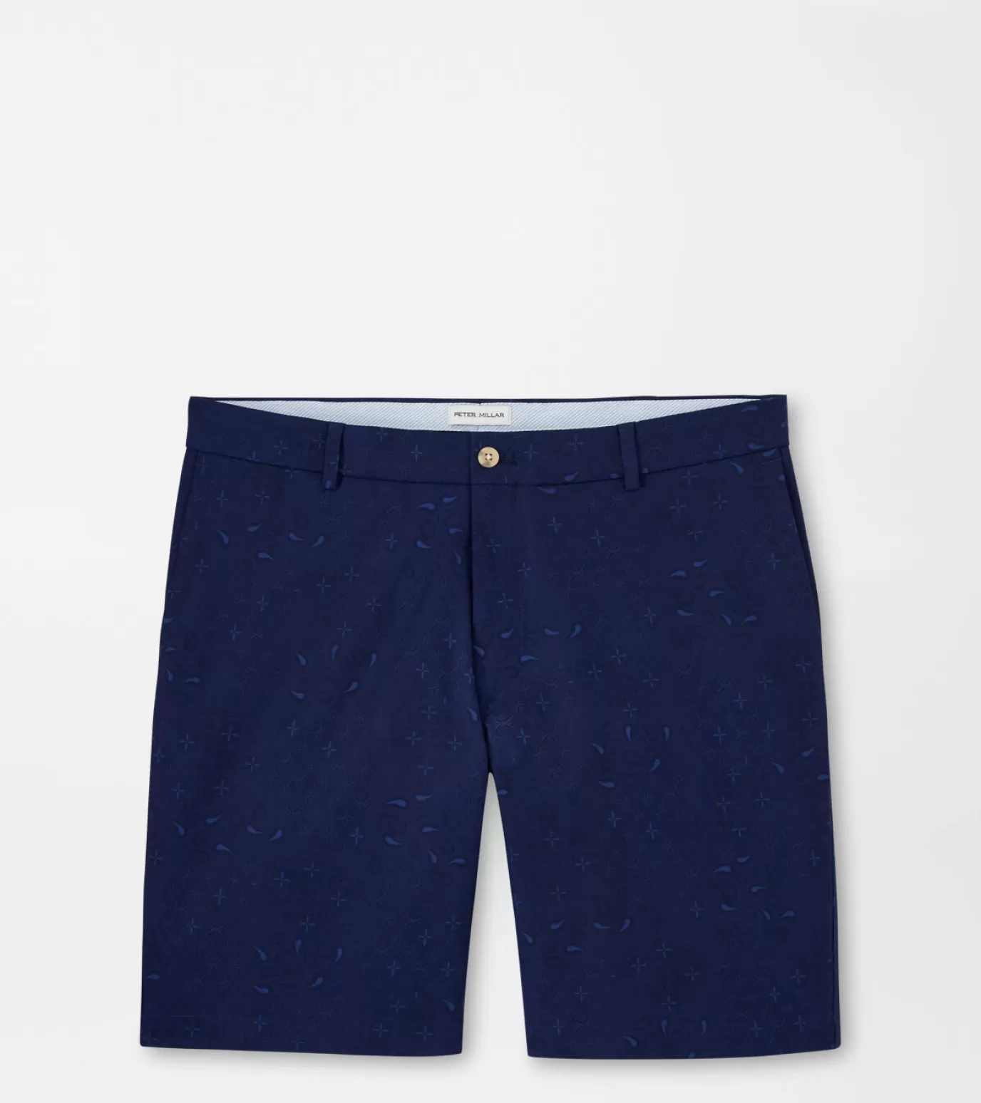 Travel Well | T-Shirts-MEN | MEN Peter Millar Salem Geo Paisley Performance Short Sport Navy