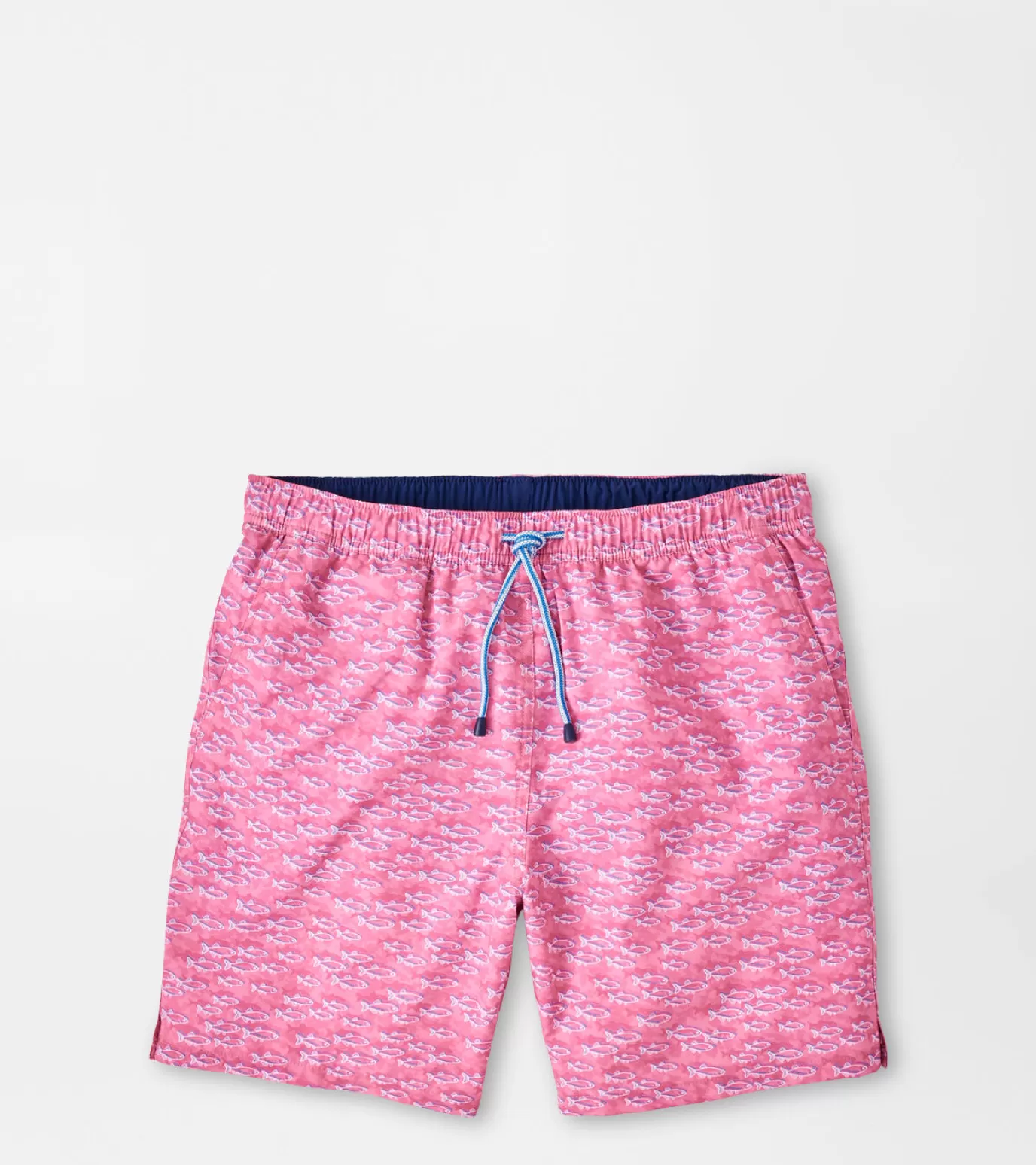 T-Shirts-MEN Peter Millar School Of Fish Swim Trunk PINK RUBY