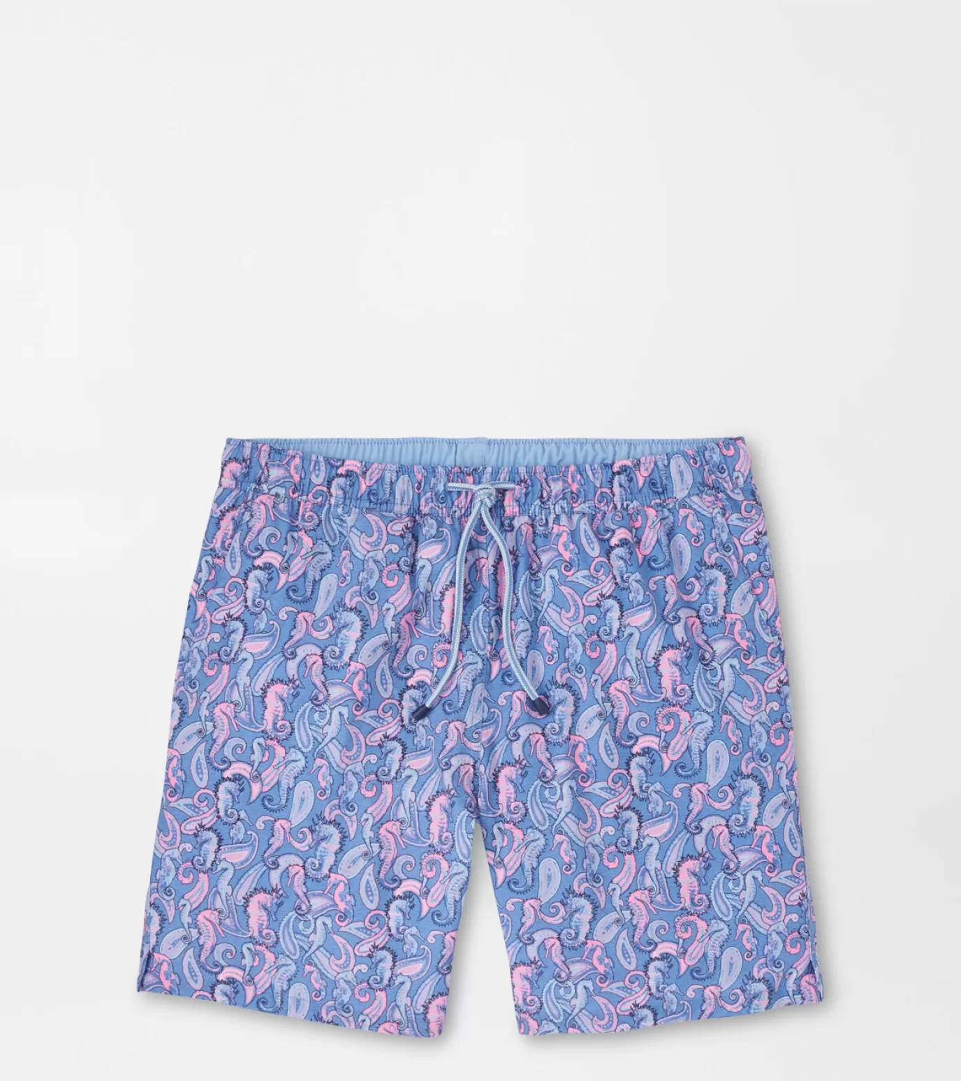 T-Shirts-MEN Peter Millar Seahorse Paisley Swim Trunk MARITIME