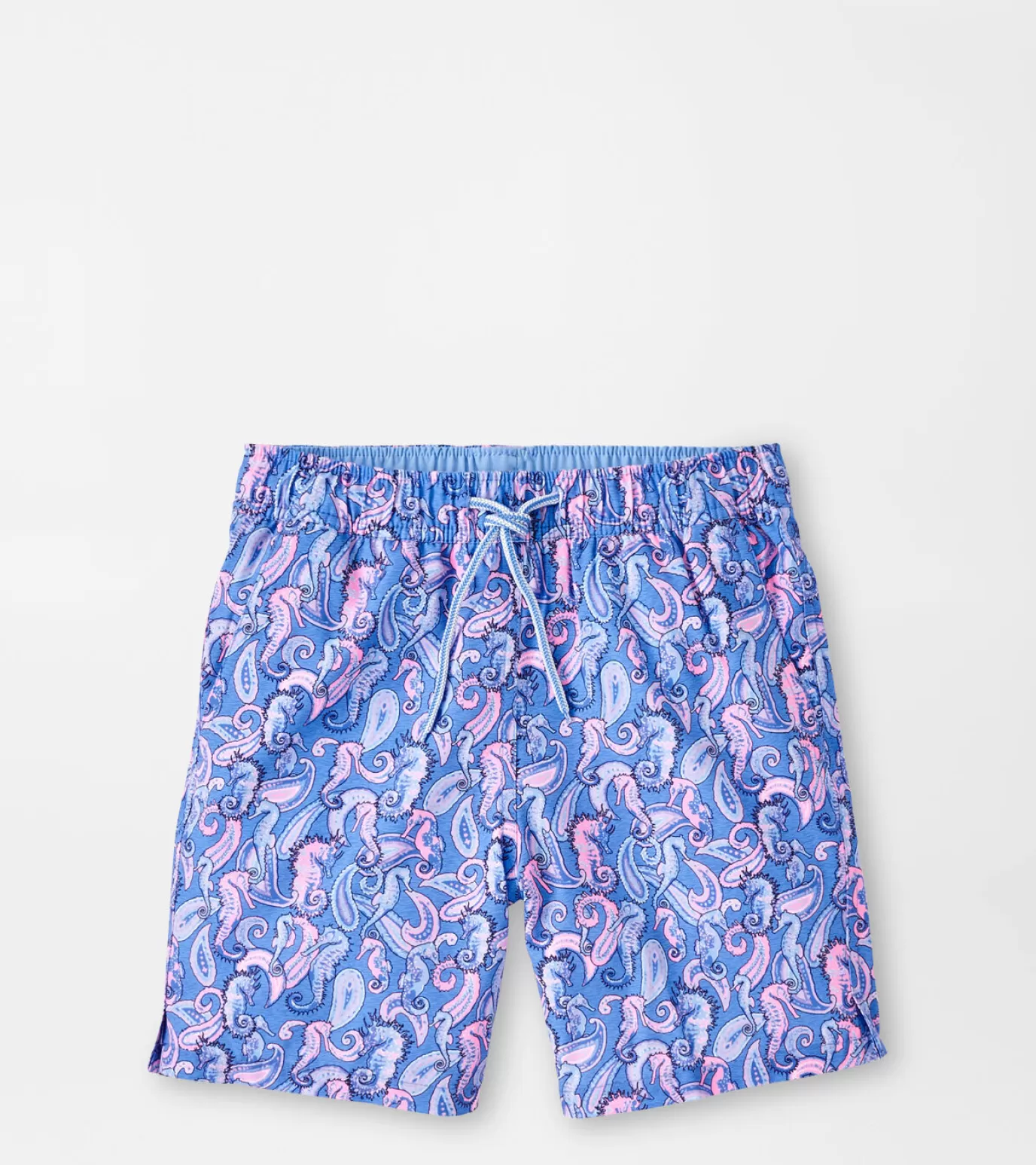 Active-WOMEN Peter Millar Seahorse Paisley Youth Swim Trunk MARITIME