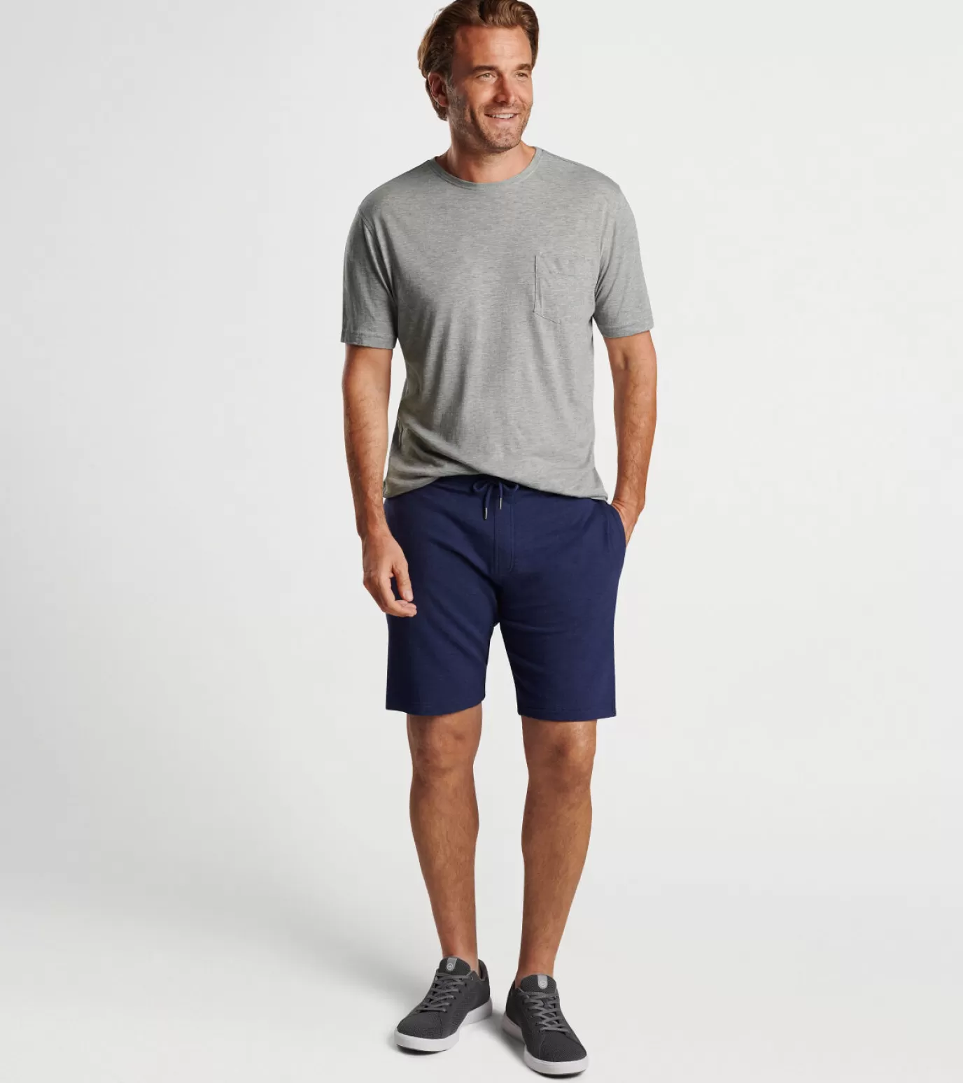 Coastal Adventure | Mountain Getaway | U.S. Open Collection-MEN | MEN | MEN Peter Millar Seaside Pocket Tee Coastal Grey