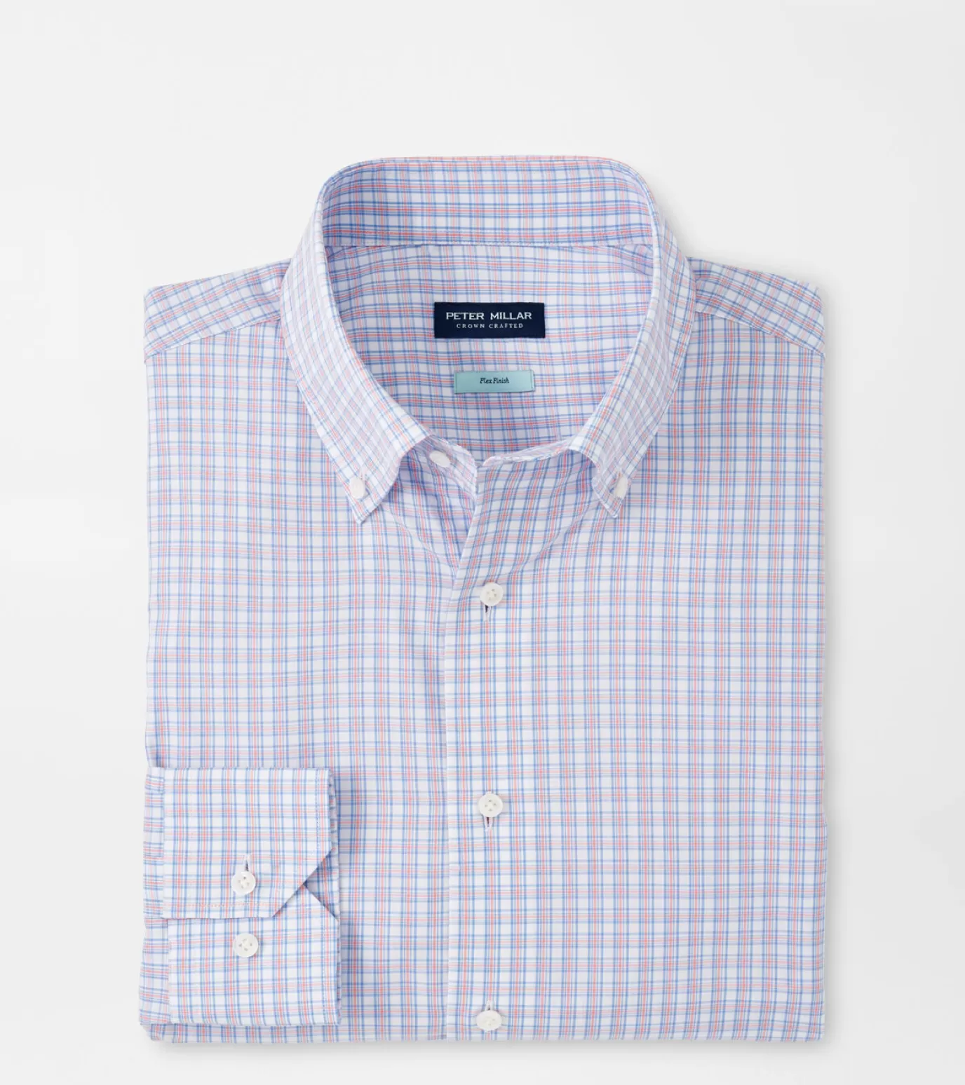 For The Course | Coastal Adventure-MEN | MEN Peter Millar Seawell Cotton Sport Shirt PEACH BLOOM