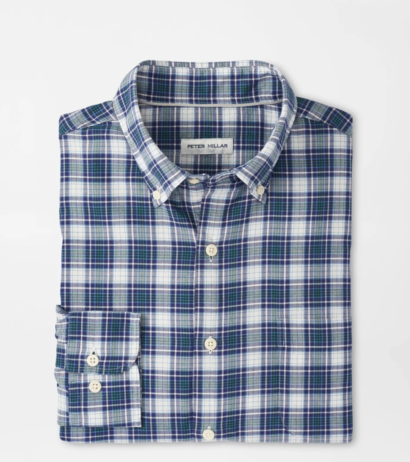 Coastal Adventure | U.S. Open Collection-MEN | MEN Peter Millar Seymour Cotton Sport Shirt Navy