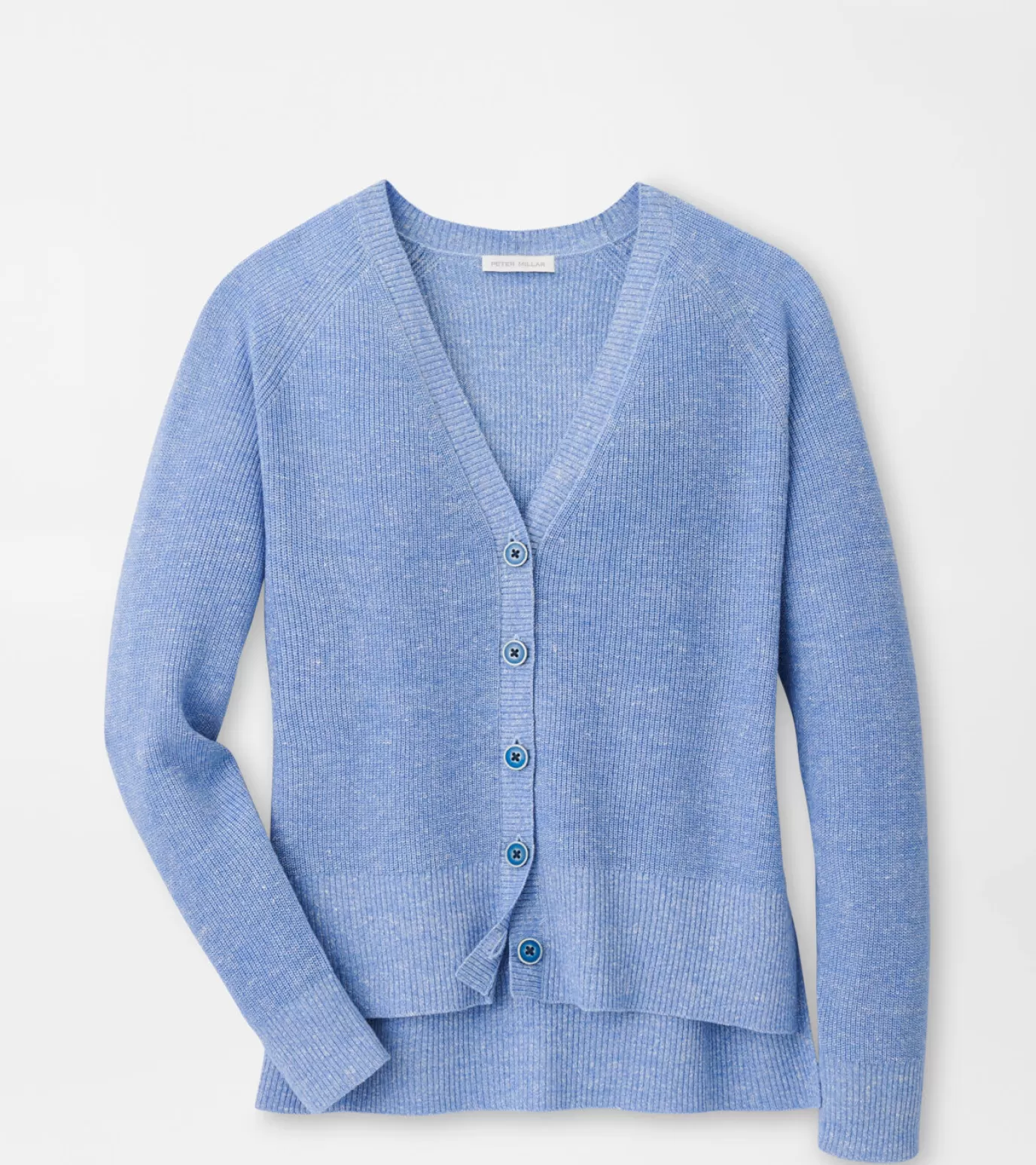 U.S. Open Collection-WOMEN Peter Millar Seymour Shaker Stitch Cardigan BLUE HERON