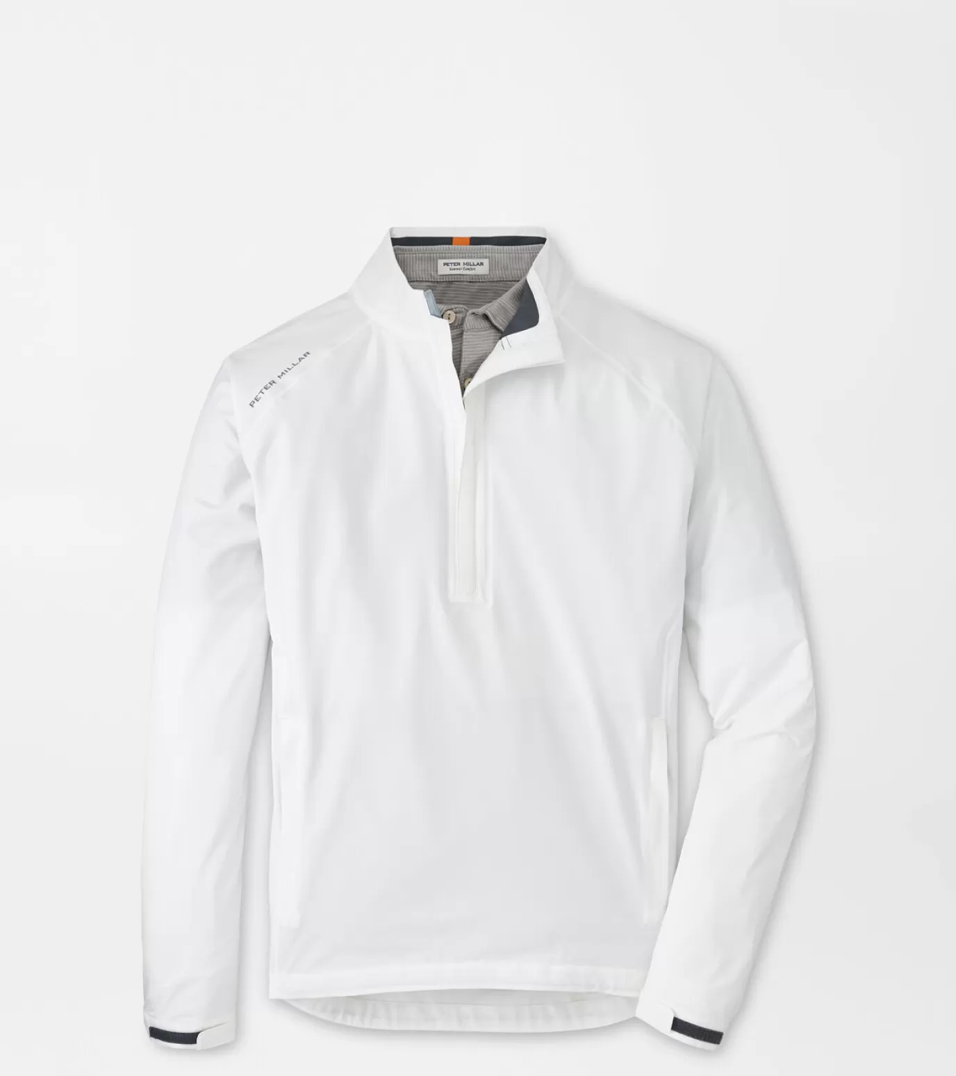 Polos | Travel Well | Sweaters-GOLF | MEN | MEN Peter Millar Shield Half-Zip Rain Shell White