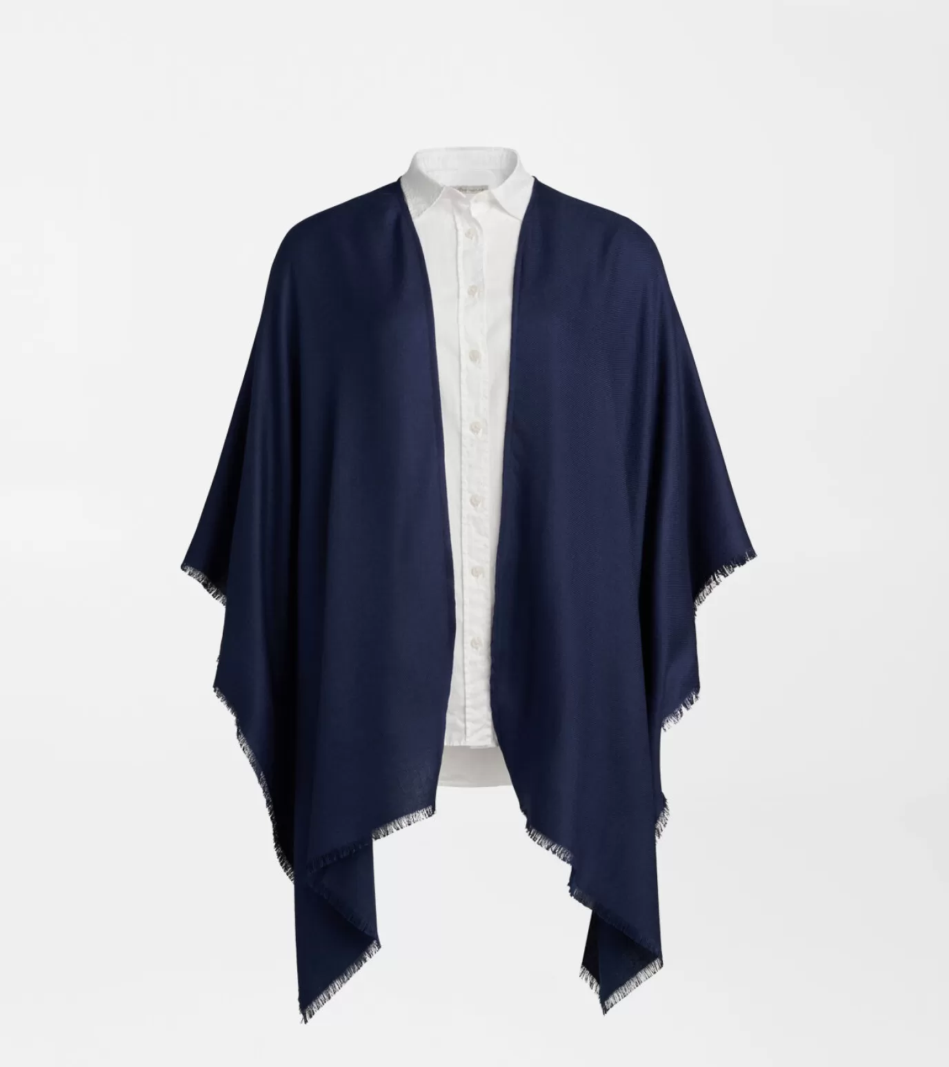 U.S. Open Collection-WOMEN Peter Millar Silk Cashmere Cape Navy