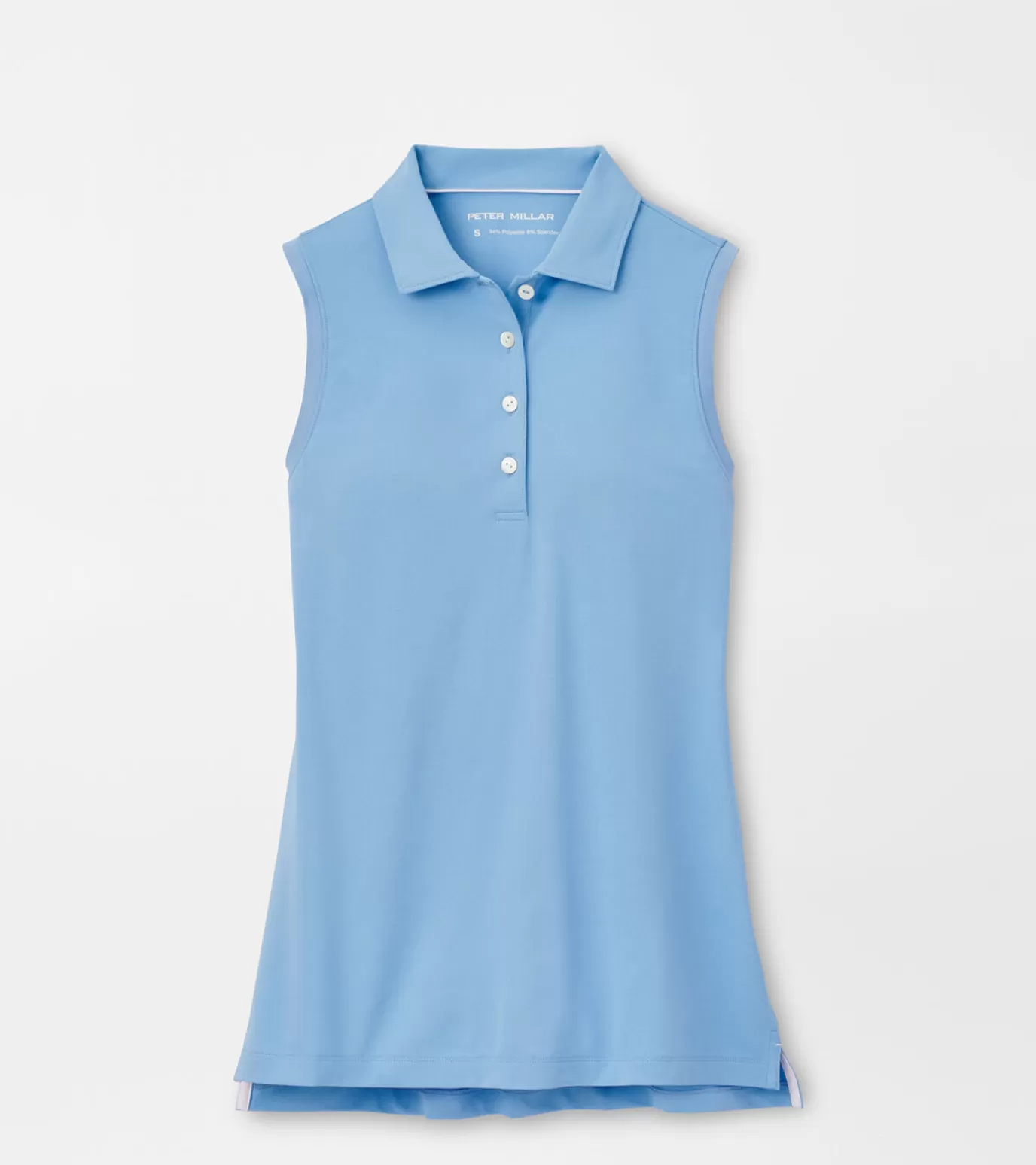 Crown | Find Your Fit-WOMEN | MEN Peter Millar Sleeveless Banded Button Polo Black