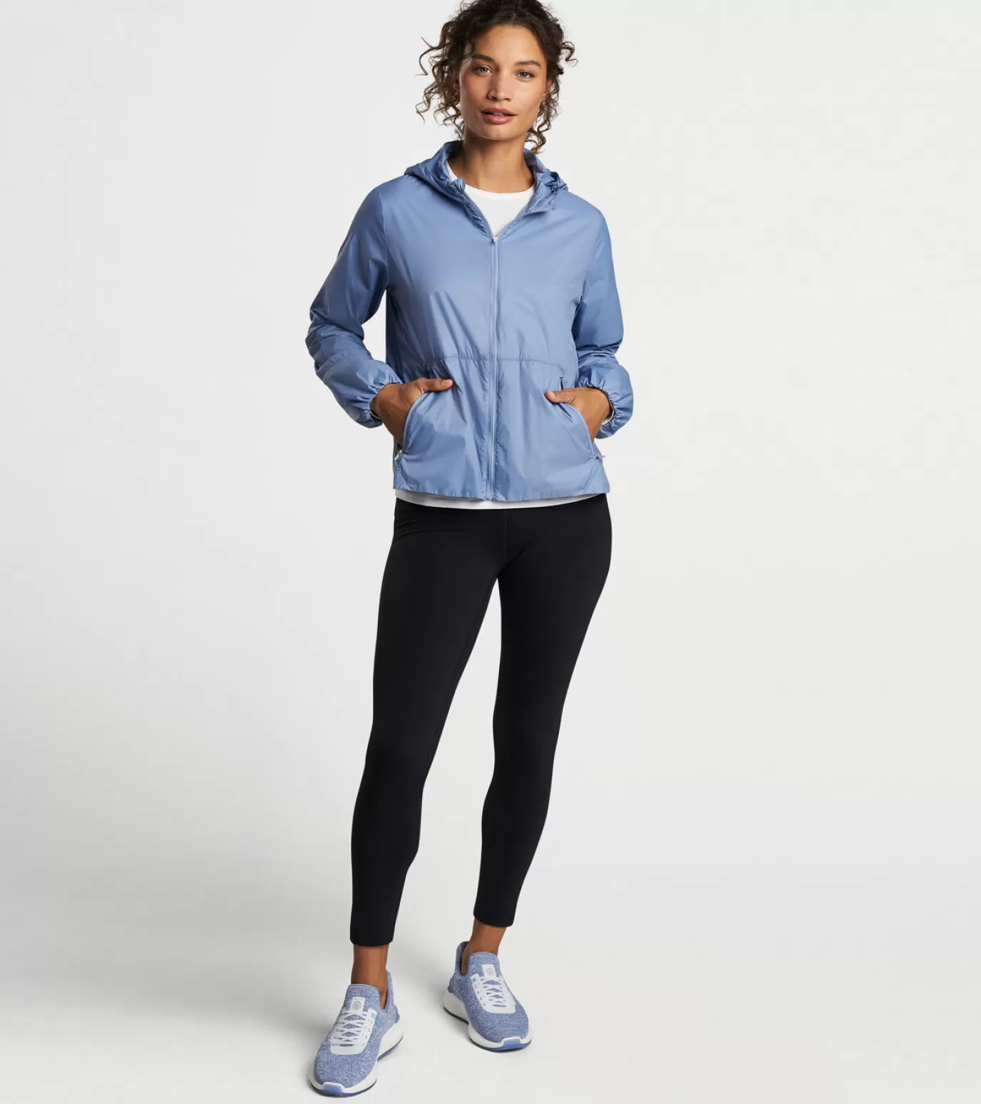 Crown Sport | Crown-WOMEN | WOMEN Peter Millar Starlight Full-Zip Windbreaker BLUE HERON