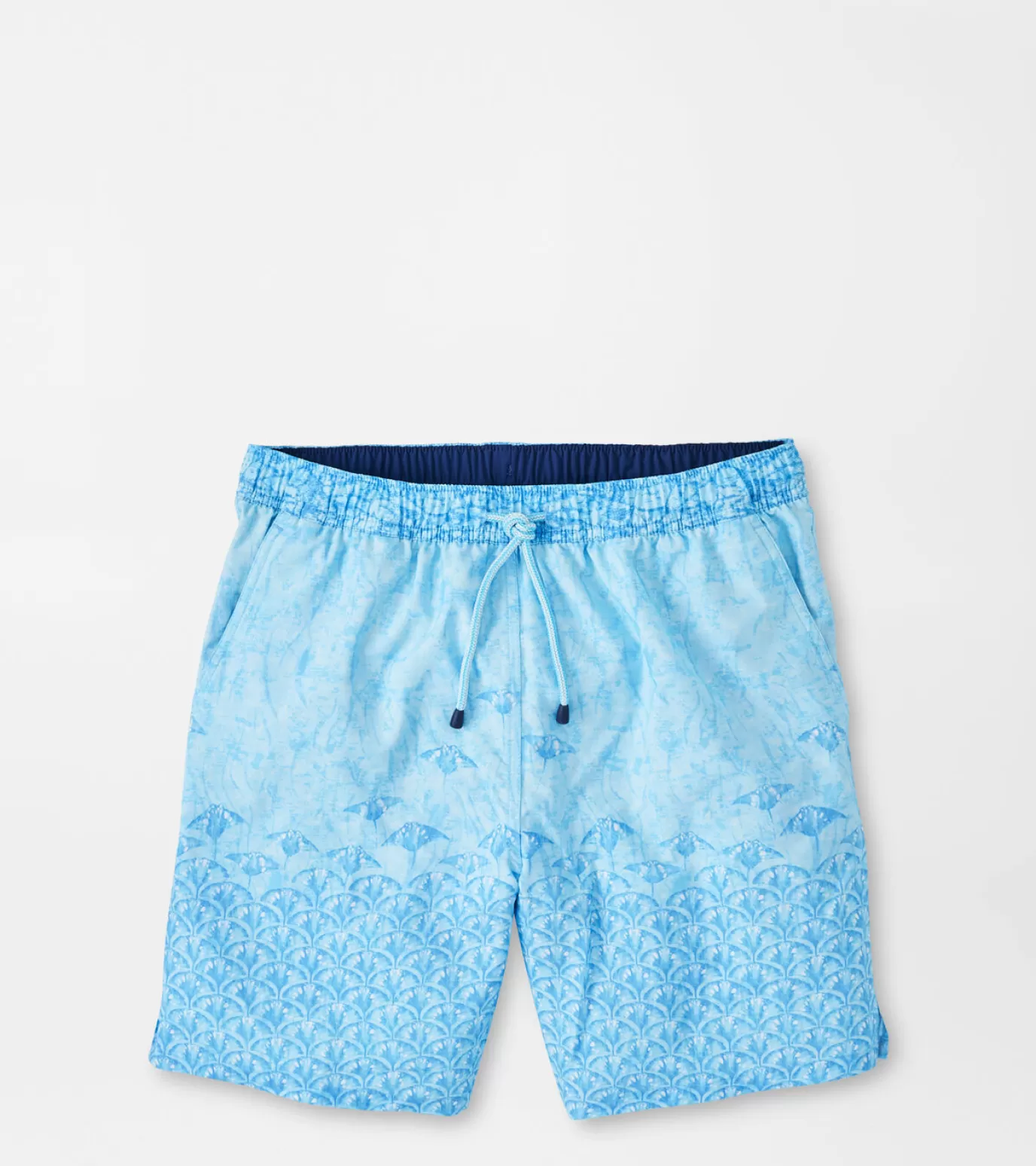 T-Shirts-MEN Peter Millar Stingray Scatter Swim Trunk Beta Blue