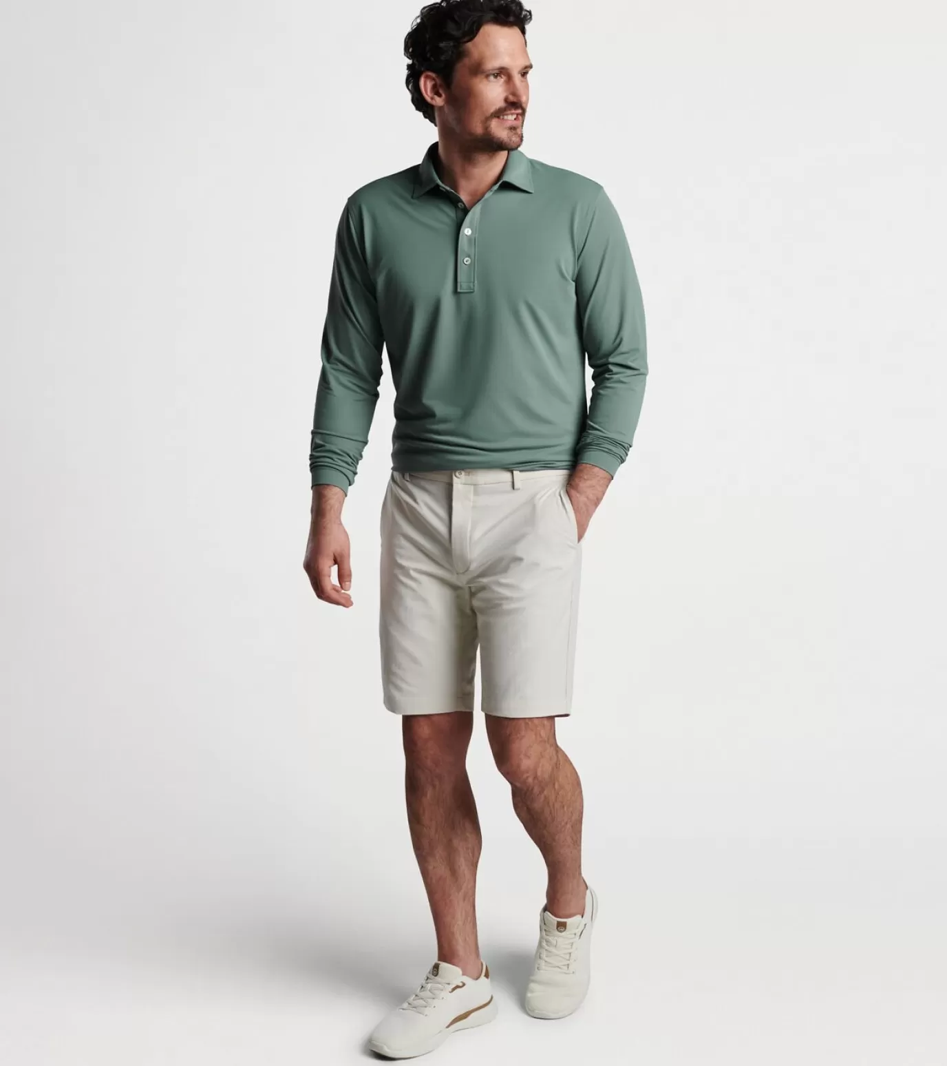 Travel Well | T-Shirts-MEN | MEN Peter Millar Surge Performance Short British Cream