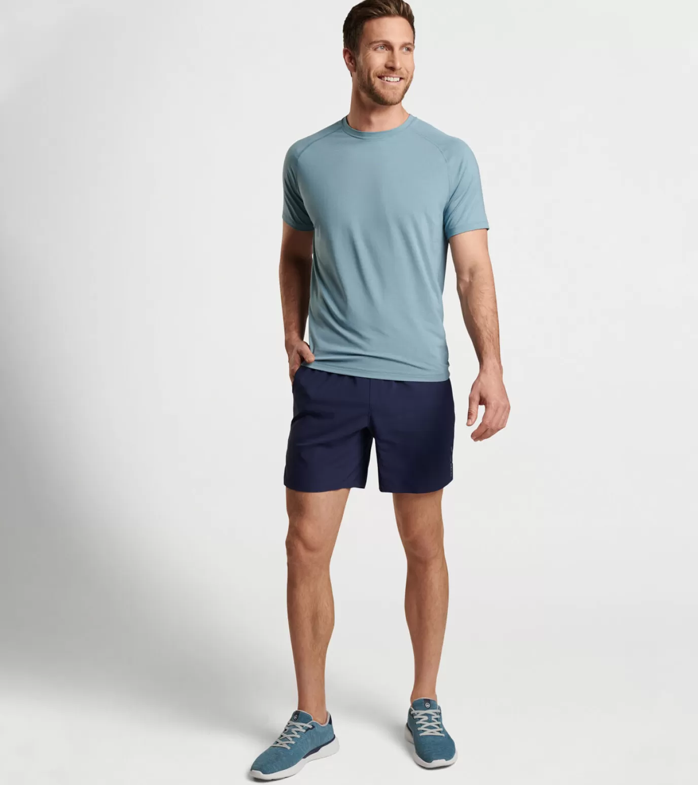 T-Shirts-MEN Peter Millar Swift Performance Short Black