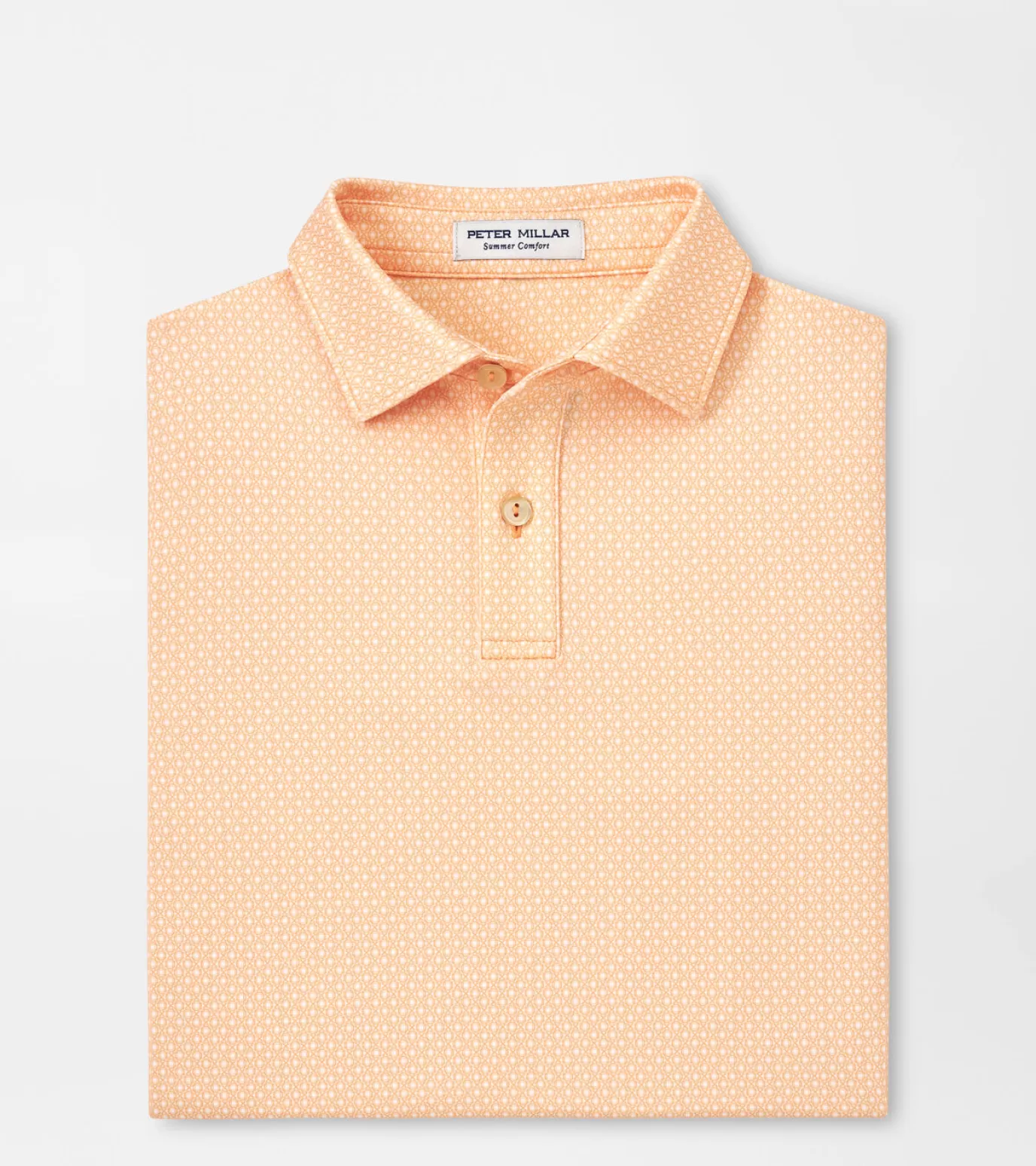 Active-WOMEN Peter Millar Tesseract Youth Performance Jersey Polo Orange Nectar