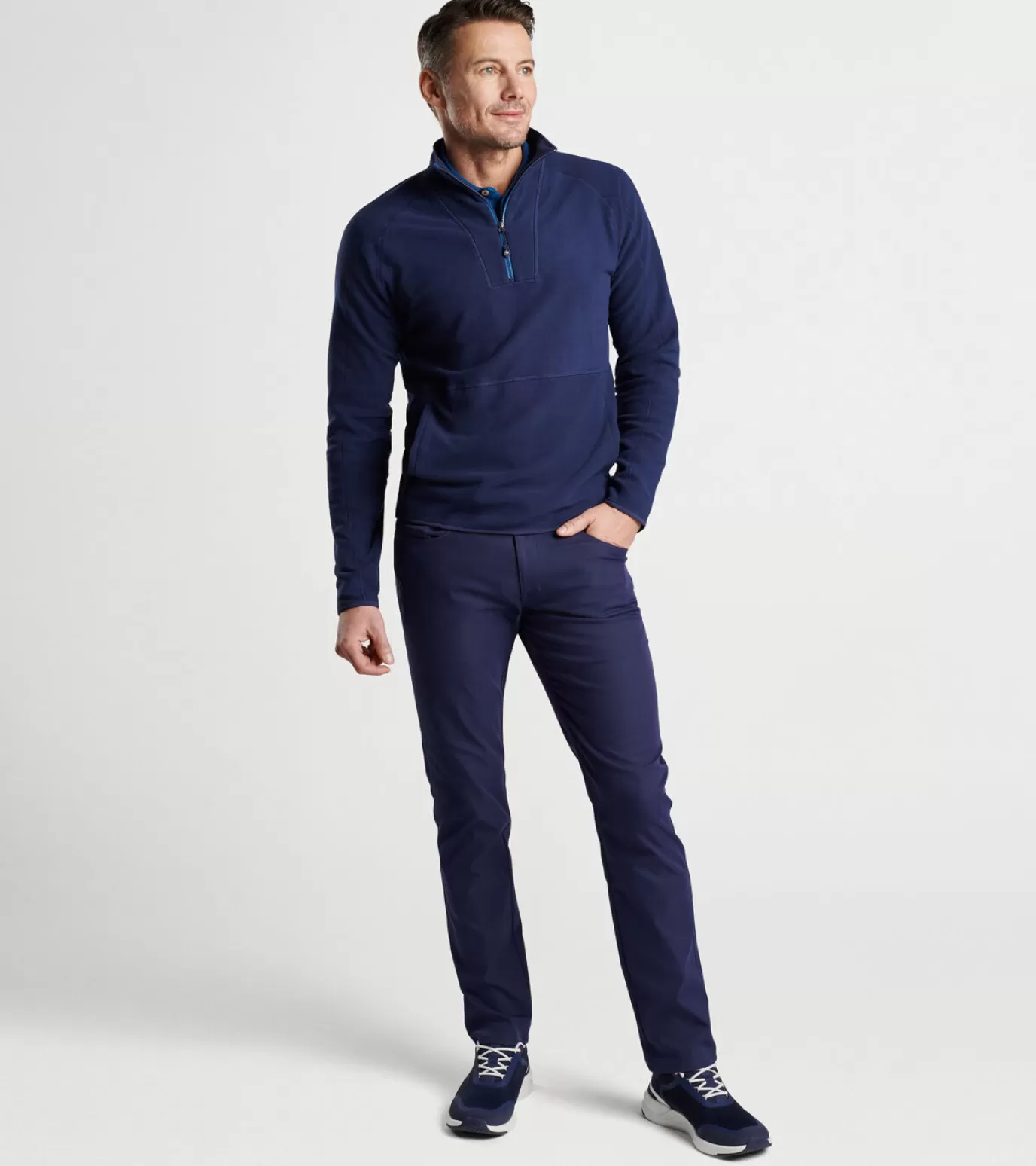 Polos | Coastal Adventure | U.S. Open Collection | Sweaters | Travel Well-GOLF | MEN | MEN | MEN | MEN Peter Millar Thermal Flow Micro Fleece Half-Zip BALSAM