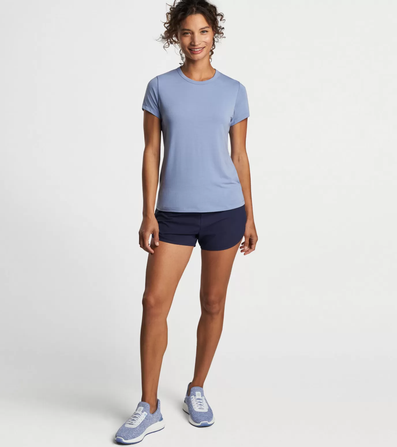 Crown Sport | Crown | Find Your Fit-WOMEN | WOMEN | MEN Peter Millar Vinyasa Performance T-Shirt BLUE HERON