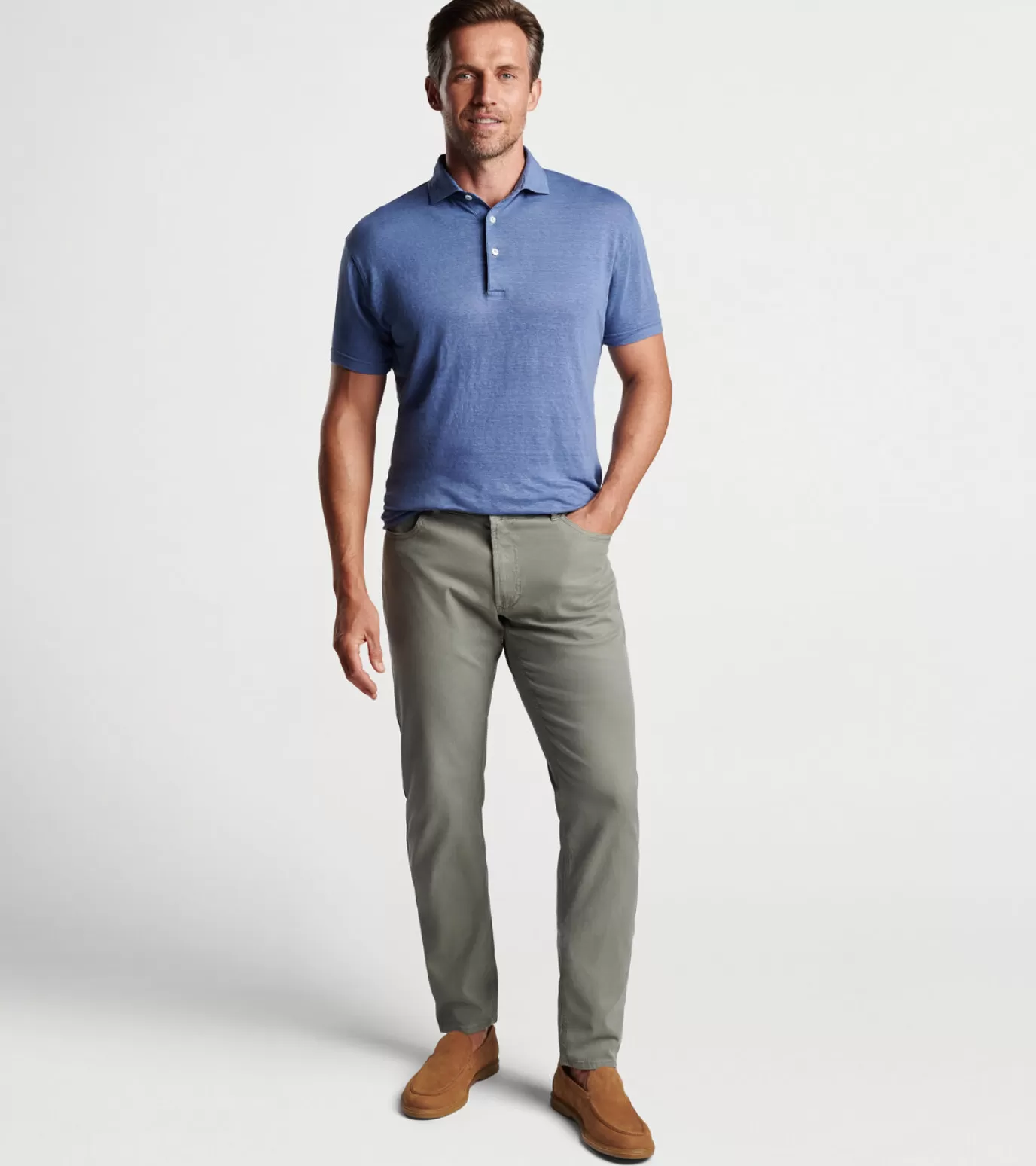 Travel Well | Bottoms | T-Shirts-MEN | MEN | MEN Peter Millar Wayfare Five-Pocket Pant SAGE FOG