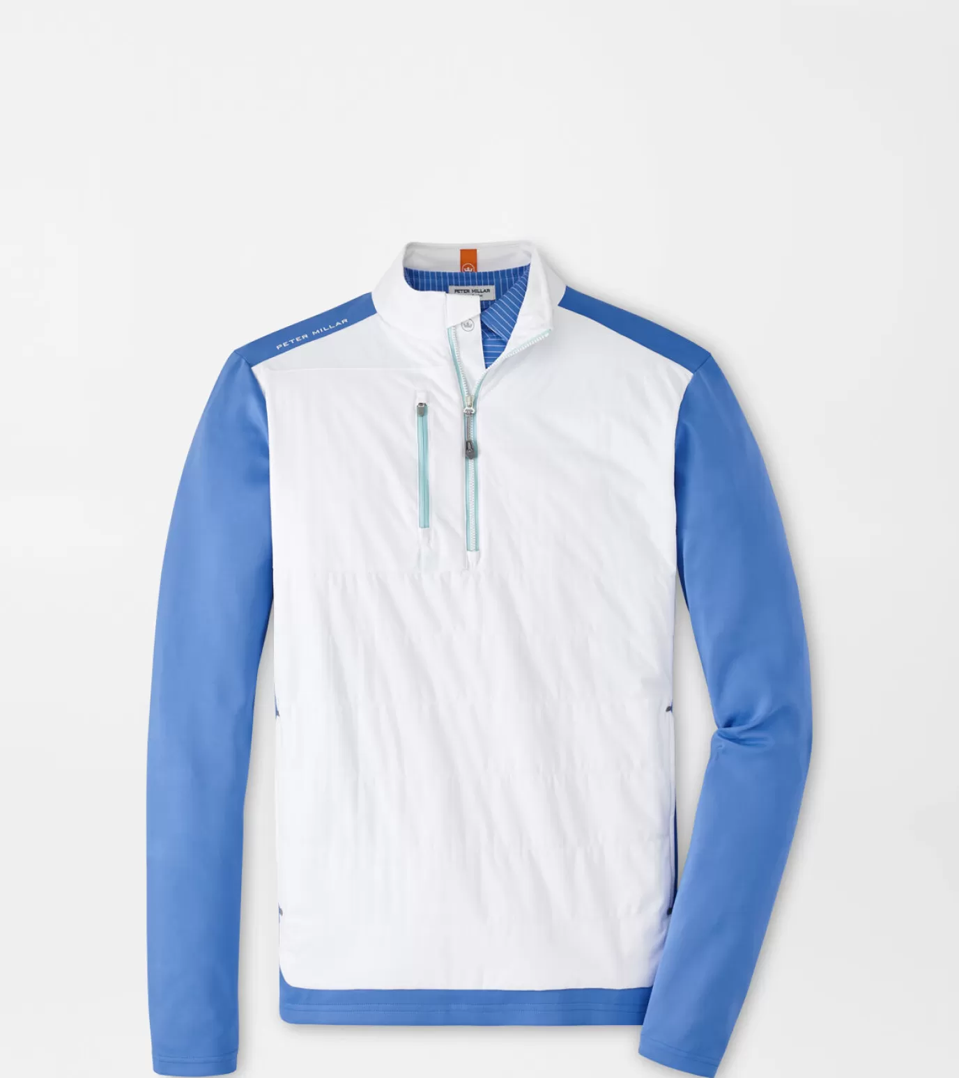 Polos | Travel Well | Coastal Adventure | Sweaters-GOLF | MEN | MEN | MEN Peter Millar Weld Elite Hybrid Half-Zip White