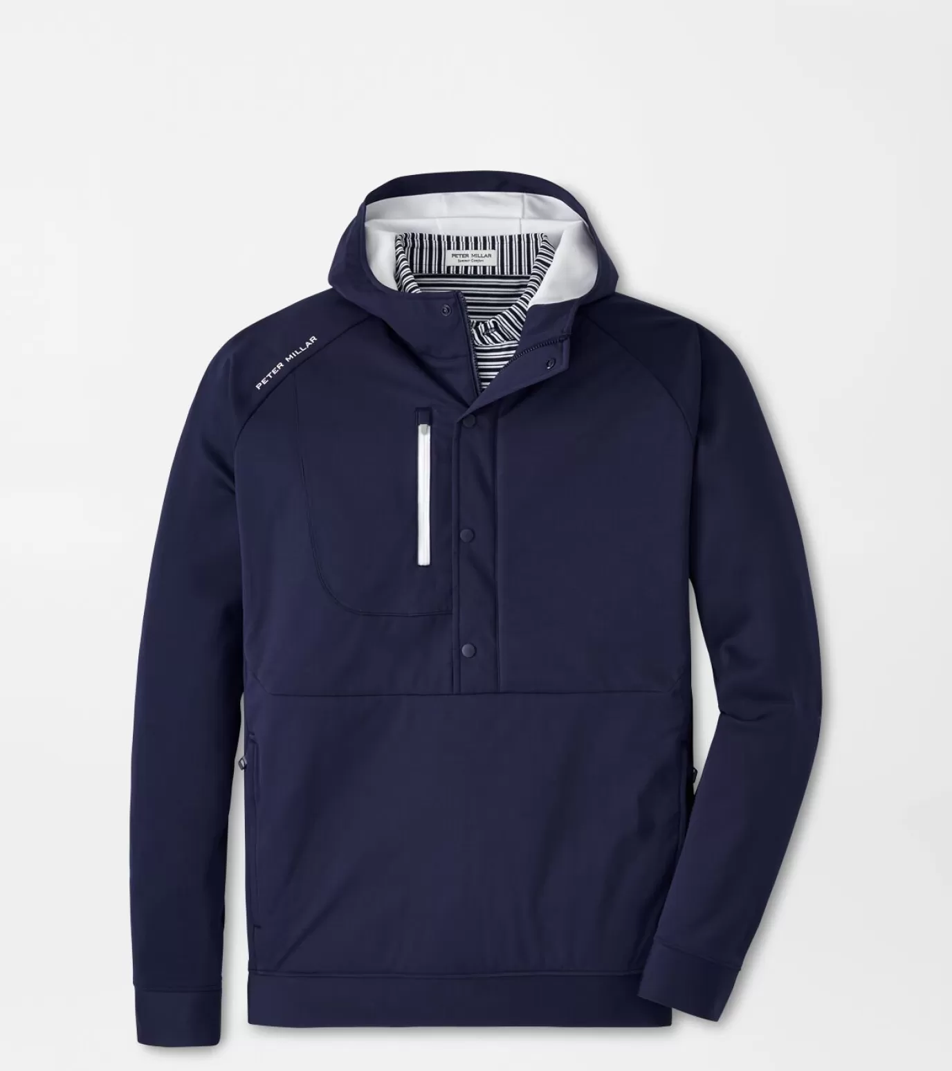 Polos | Travel Well | Sweaters-GOLF | MEN | MEN Peter Millar Weld Half Snap Hoodie Navy