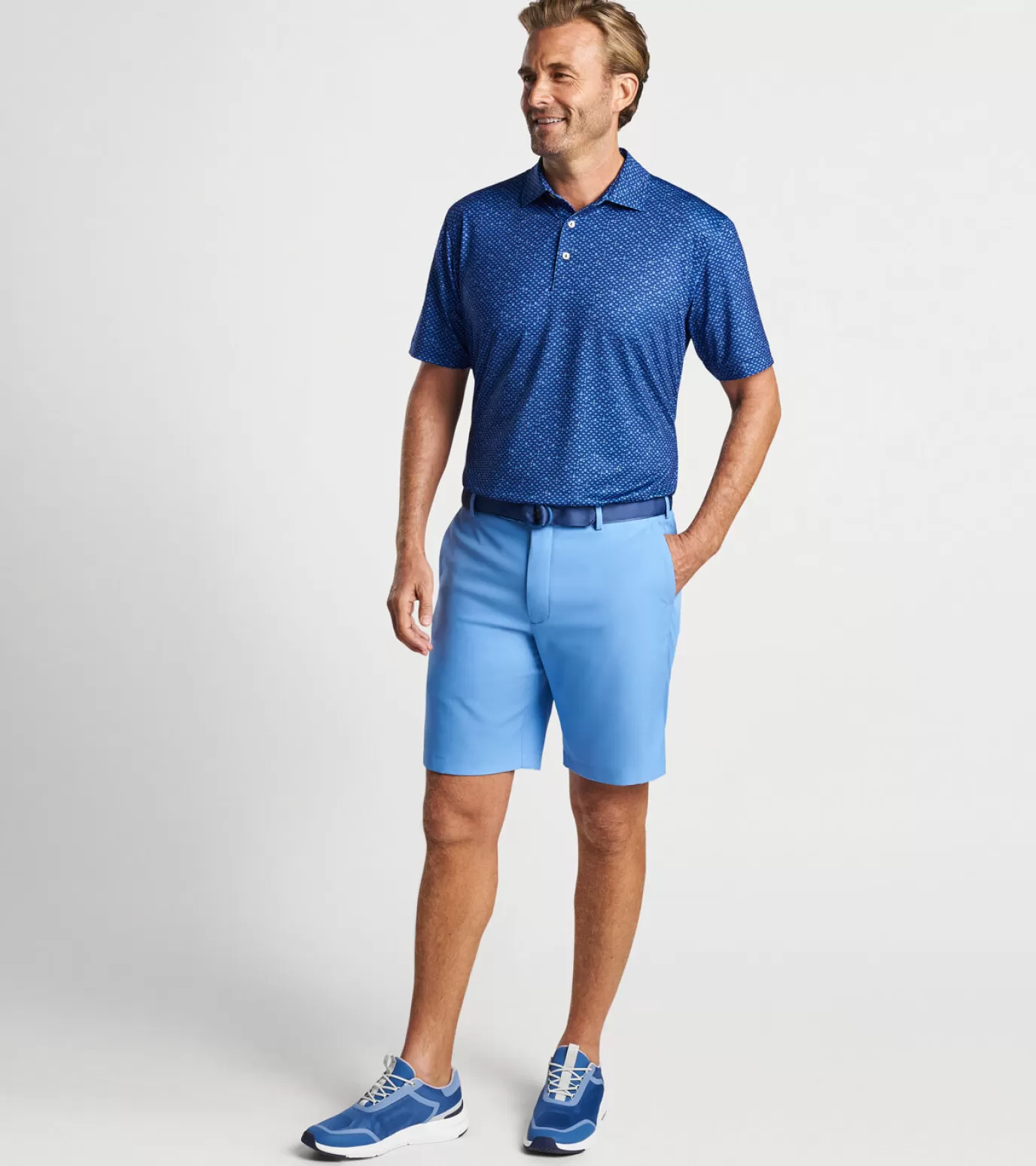 Travel Well | Polos-Youth | MEN | MEN Peter Millar Whiskey Sour Performance Jersey Polo Sport Navy