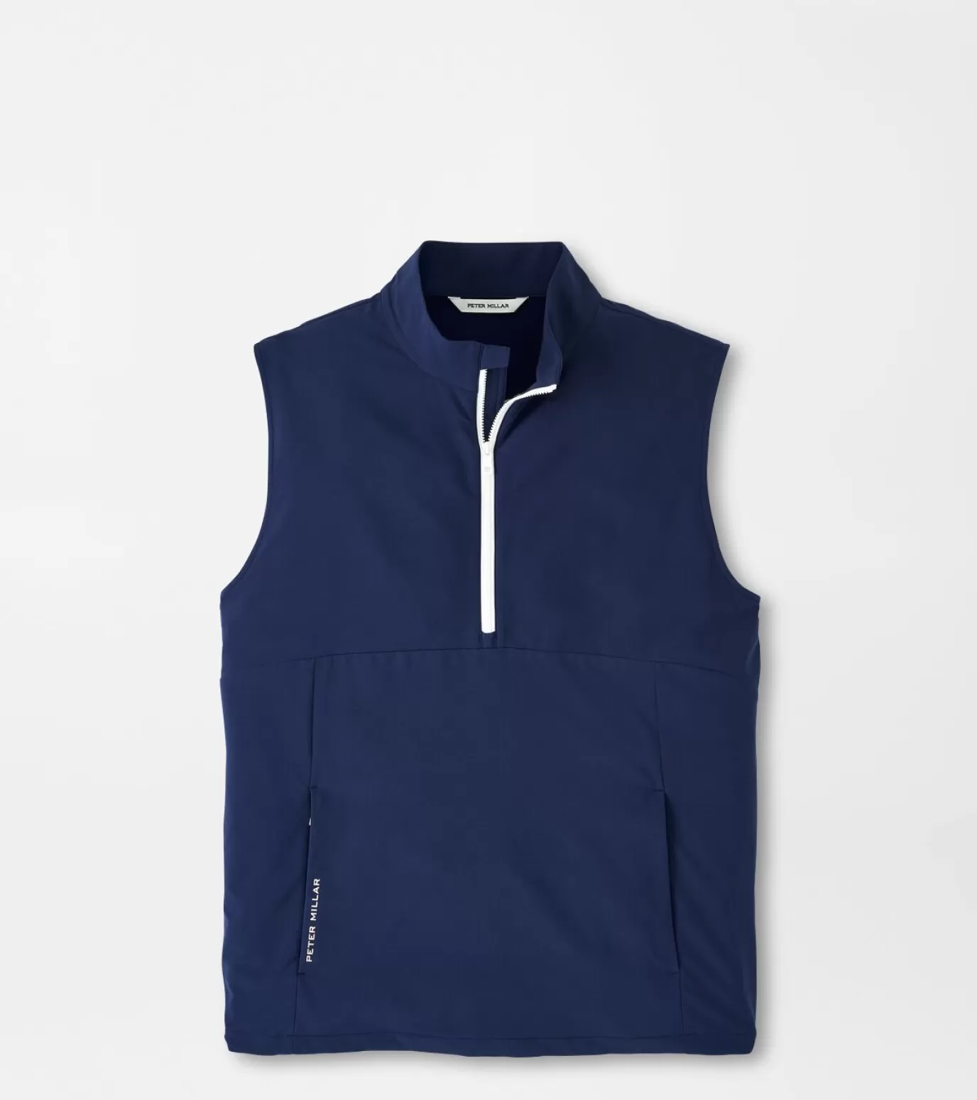 Travel Well | Jackets & Coats-MEN | MEN Peter Millar Windward Half-Zip Vest CABANA BLUE