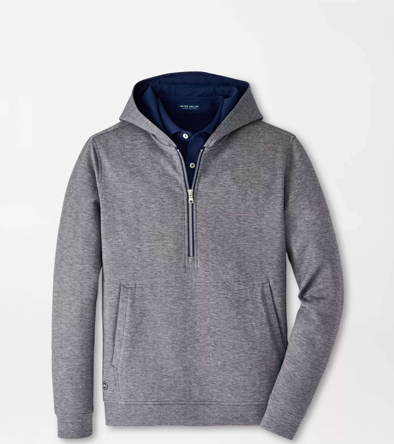 Polos | Travel Well | Sweaters-GOLF | MEN | MEN Peter Millar Winsome Half-Zip Hoodie BLUE PEARL