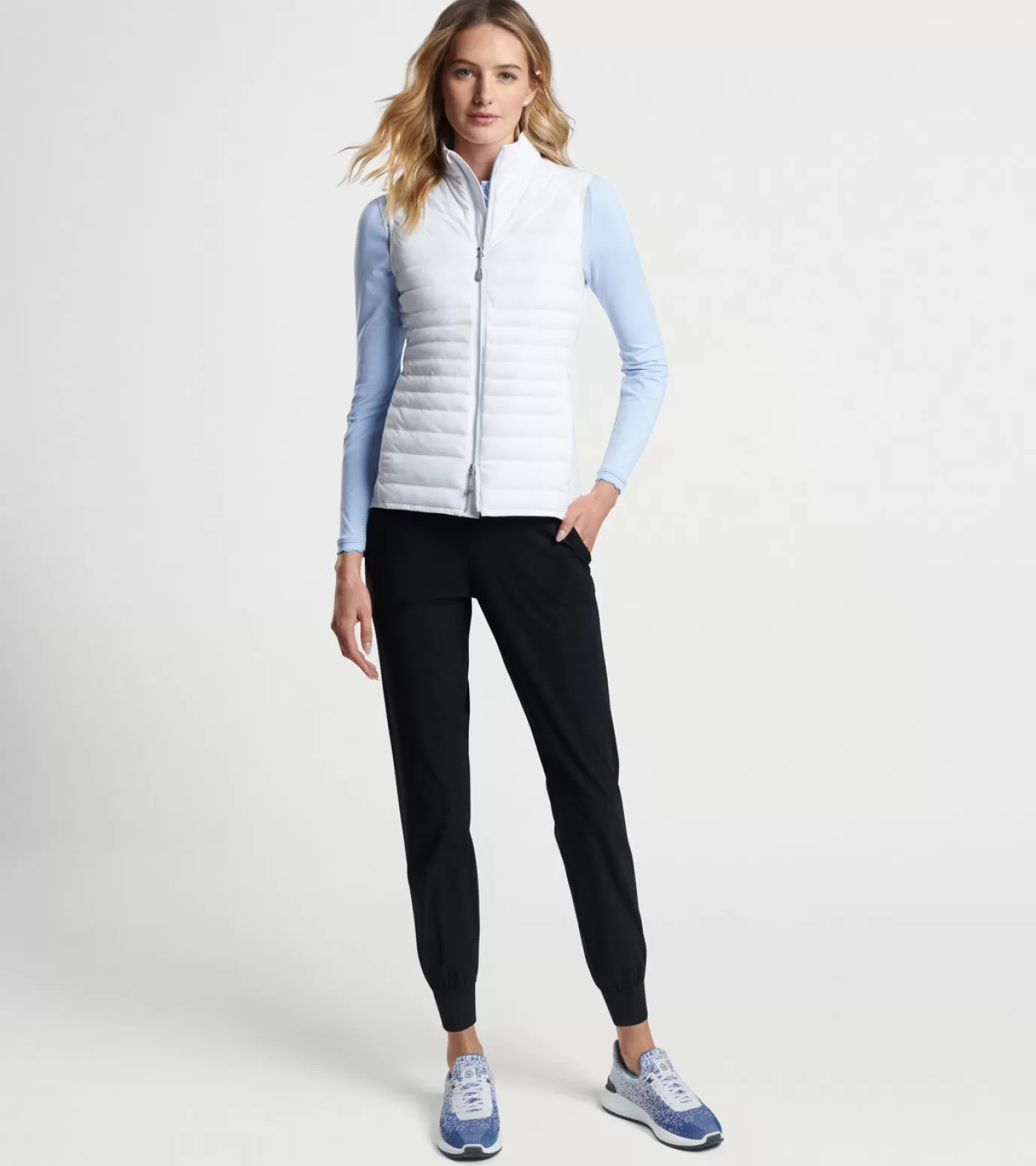 Crown-WOMEN Peter Millar Women's Fuse Hybrid Vest Black