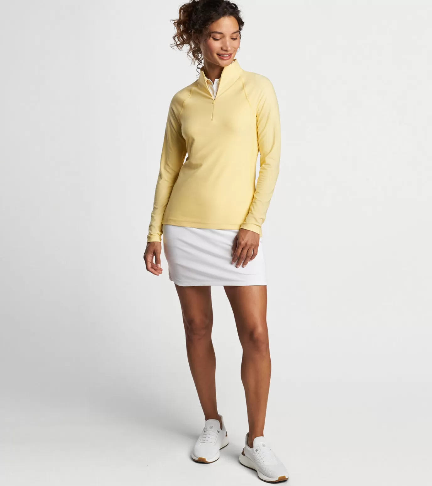 Polos & Shirts | Crown | Sweaters-GOLF | WOMEN | WOMEN Peter Millar Women's Mélange Raglan-Sleeve Perth Layer Cottage Blue