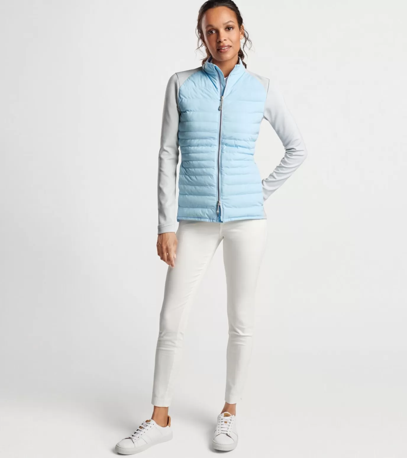 Crown-WOMEN Peter Millar Women's Merge Hybrid Jacket Navy