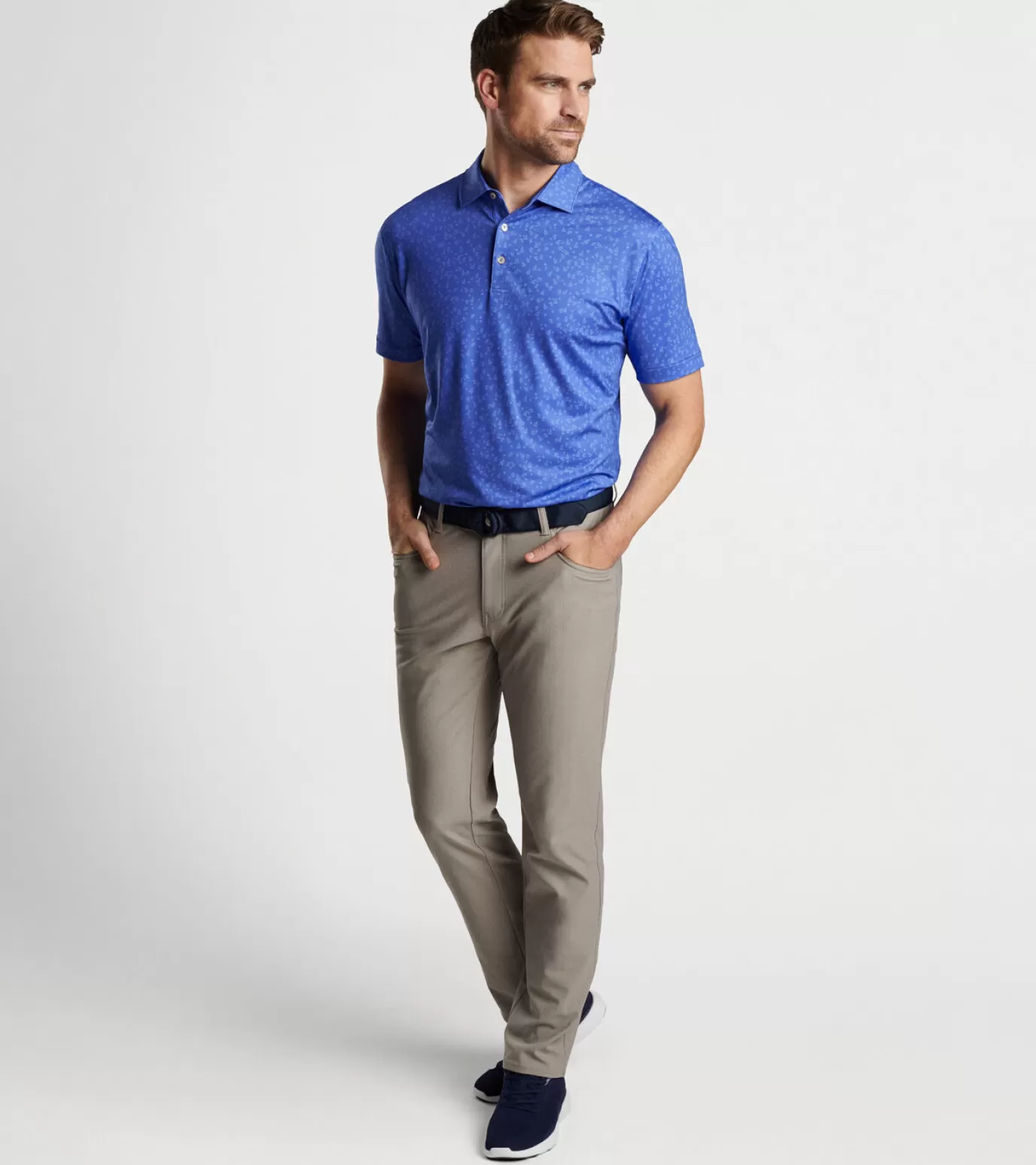 Performance Rain Gear | Travel Well | Coastal Adventure | Polos-GOLF | MEN | MEN | MEN | Youth Peter Millar Worth A Shot Performance Jersey Polo Sapphire